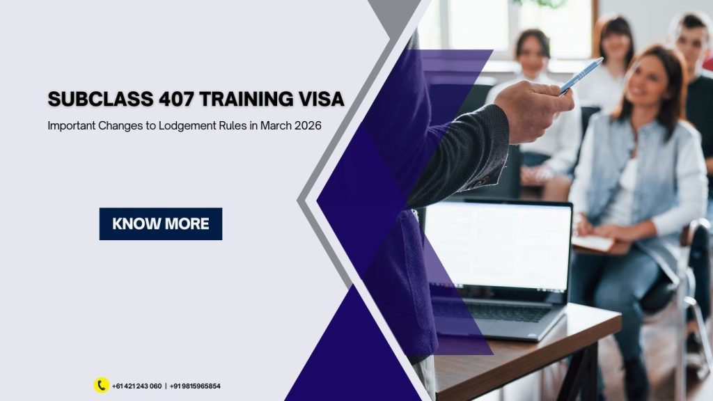 Subclass 407 Training Visa
